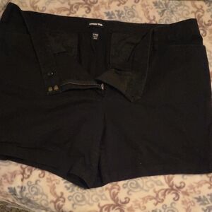 Lands' End Women's High Waist Black Shorts